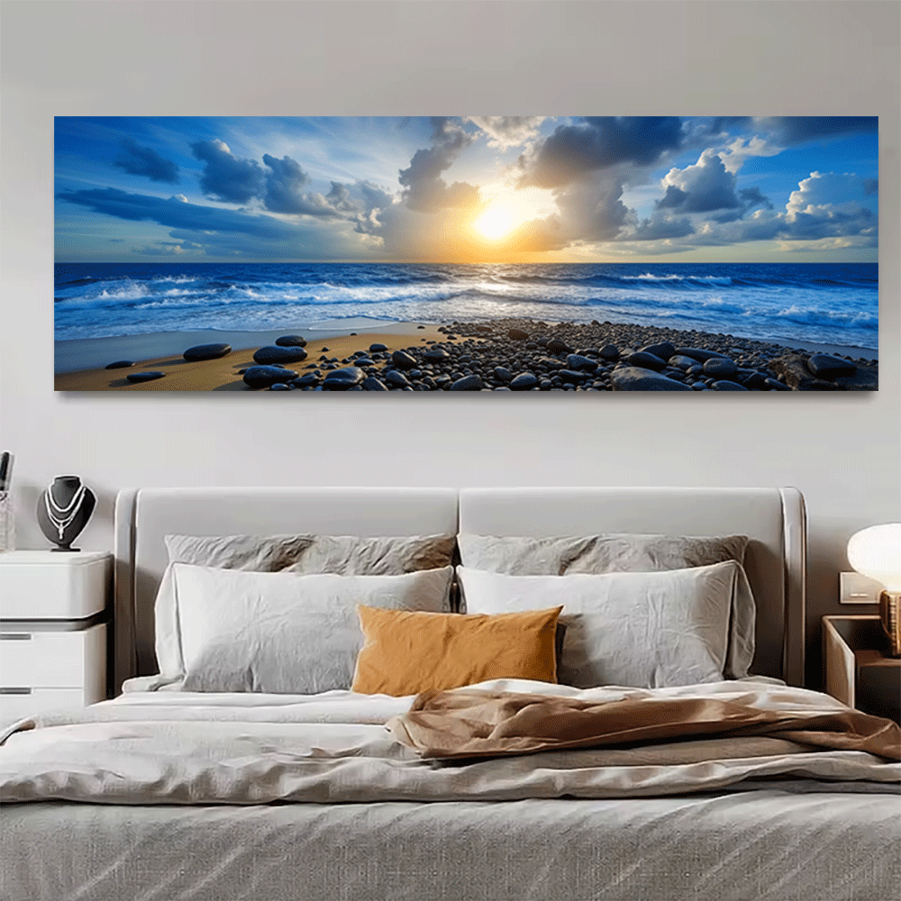 Interior Design Style - 1 adet-tuval posteri çerçevesiz okyanus gün
