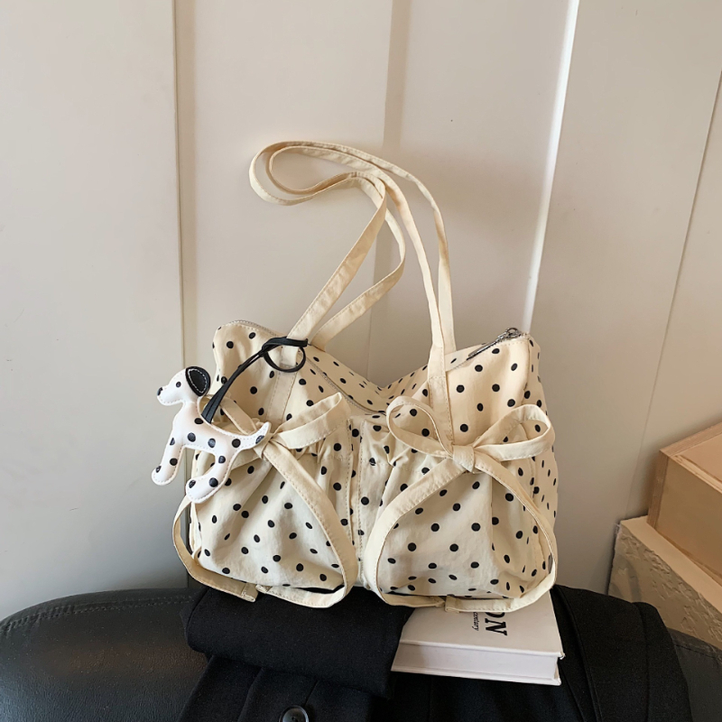 Interior Design Style - Yeni Moda Puantiyeli Tote Çanta Kadın