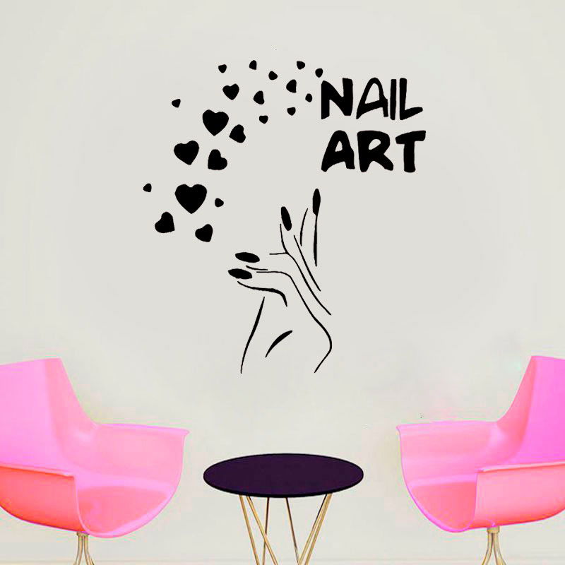 Çivi sanat pencere çıkartmalar - Interior Design Nail Salon incelemesi ve fiyatı