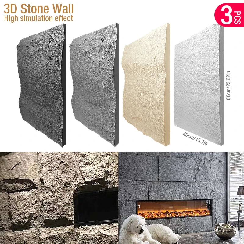 60x40 cm kutu taş doku 3D duva - Wall Panel 3D Texture incelemesi ve fiyatı