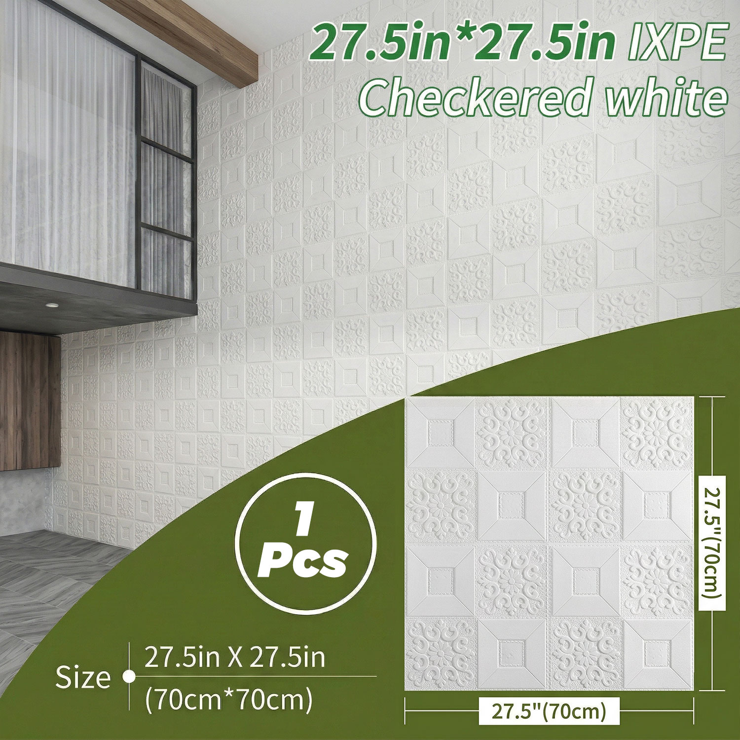 Beyaz 3D Dokulu Duvar Paneller - Wall Panel 3D Texture incelemesi ve fiyatı