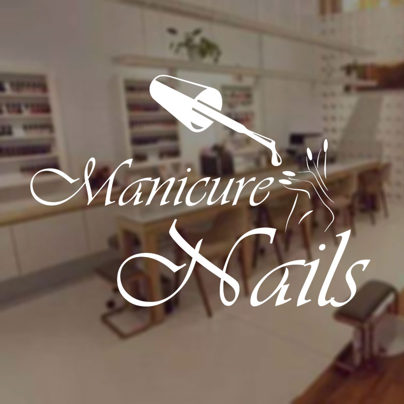 Duvar Çıkartması Manikür Vinil - Interior Design Nail Salon incelemesi ve fiyatı