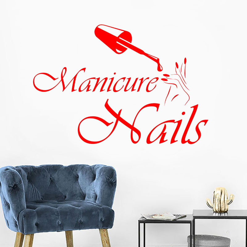 Duvar Çıkartması Manikür Vinil - Interior Design Nail Salon incelemesi ve fiyatı